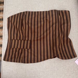 Striped Brown and Black Women's top